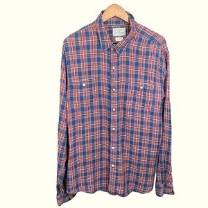 LUCKY BRAND Men’s Long Sleeve Button Down Plaid Shirt Size XXL
